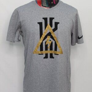 Nike Kyrie Irving Gray Tee Shirt Mens Large Dri-Fit Short Sleeve Crewneck